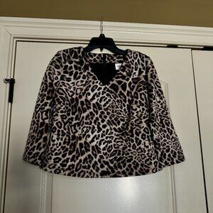 CAbi Sophia Top Animal Print